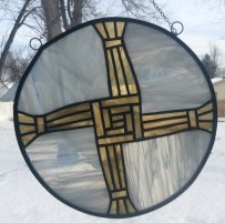 St. Brighid's Cross by AZ Stained Glass LLC